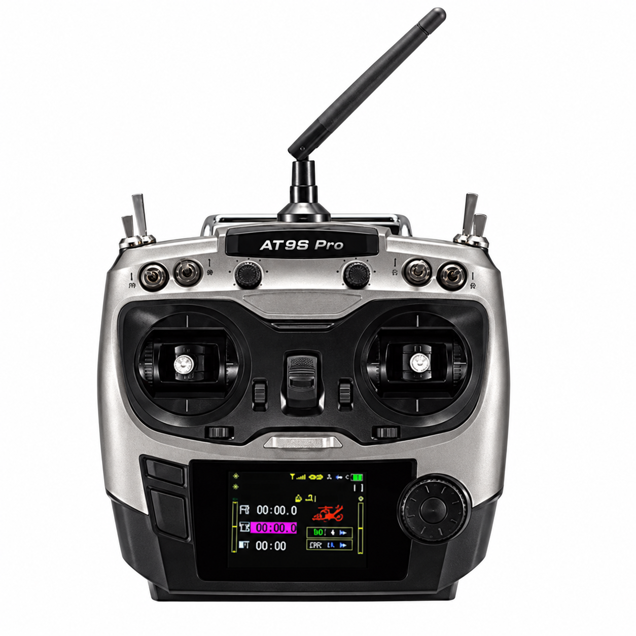 AT9S Pro radio transmitter: product photo