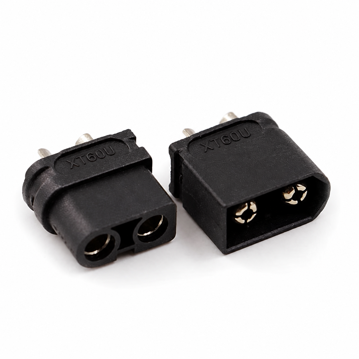 XT60U male and female connectors: product photo
